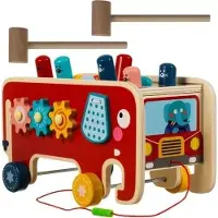 Kruzzel Elefante in legno - martello 20349