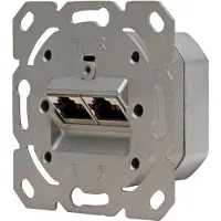 Kopp Netzwerkanschlussdose CAT6 2 gertrennte Steckanschlüsse (920100183)