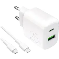 Puro Caricabatterie Da Parete Usb-a E Usb-c Daily 25w