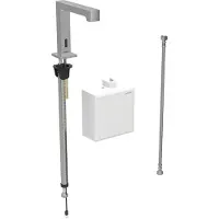 Geberit Robinetterie de lavabo Brenta, saillie 195mm, sans mélangeur, fonctionnement en générateur, avec boîtier de fonction AP, 116.175.SN.1, 116.175.SN.1