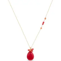 Luxenter Collana 'Adak' rosso