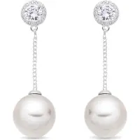 Luxenter Orecchini 'Calgio' bianco perla