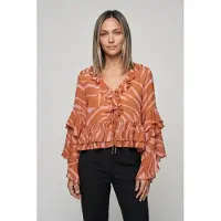 And Other Stories & Other Stories Zorro Blouse Brown Taglia: 34 | Maglie a manica lunga Outlet | Donna | Marrone