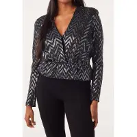 Ba&sh Top Filip Noir Taglia: XS | Maglie a manica lunga Outlet | Donna