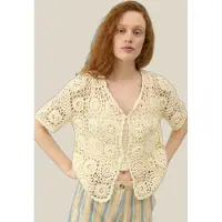 Louise Misha Cardigan Malloria Cream Taglia: L | Giacche corte Outlet | Donna | Bianco