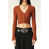 Ba&sh Cardigan Pusha Ecureuil Taglia: M | Maglie a manica lunga Outlet | Donna