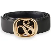 Scotch & Soda Ampersand Belt Black/ Sky Captain Taglia: S | Cinture Outlet | Donna | Nero