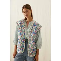 Louise Misha Reversible Vest Andre Blue Summer Meadow Taglia: L | Gilet Outlet | Donna | Blu