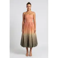 And Other Stories & Other Stories Sonya Treasure Dress Khaki Taglia: 38 | Abiti Midi Outlet | Donna | Marrone