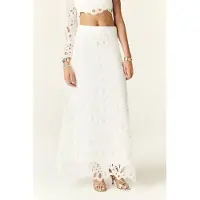 Ba&sh Jupe Vadja Blanc Taglia: 36 | Maxi gonne Outlet | Donna
