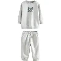 Next Tuta da jogging grigio sfumato / verde scuro