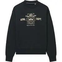 Superdry per donna. W2012715A Felpa nera del Country Club (L), Nero, Casual, Cotone, Manica lunga