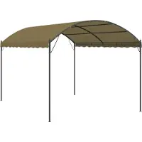 Syfax Gazebo 4x3x2,6 m Grigio Talpa 180 g/m²