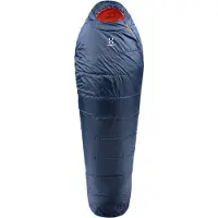 Haglöfs Tarius -5 Sacco a pelo sintetico (205 cm, blu/ tangerine)