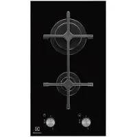 Electrolux Piano Cottura A Gas In Vetro Egc 3322nvk 30 Cm 2 Fuochi