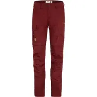 Fjällräven Women's Karla Pro Zip-Off Trousers Pantaloni zip off Donna (44 - Raw Length, rosso)