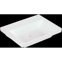 Villeroy & Boch Vasque Subway 3.0, sans trou pour robinet, sans trop-plein, partie inférieure polie, 600x470mm, 4A706FRW, 4A706FRW