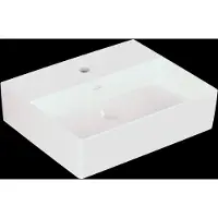 Villeroy & Boch Memento 2.0 lavabo mural, 1 trou pour robinet, sans trop-plein, non poncé, 500x420mm, 4A2251R1, 4A2251R1