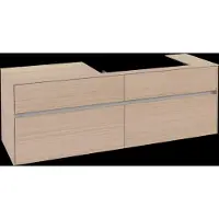 Villeroy & Boch Collaro Meuble sous-lavabo, 4 tiroirs, lavabo à droite, 1600x548x500mm, C02700VJ, C02700VJ