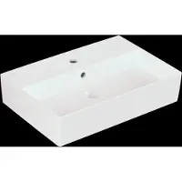Villeroy & Boch Memento 2.0 lavabo mural, 1 trou pour robinet, avec trop-plein, poncé, 600x420mm, 4A226GRW, 4A226GRW