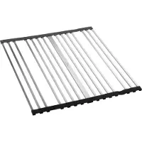 Villeroy & Boch Accessori - Griglia avvolgibile 445x450 mm, acciaio inox spazzolato 9K0800K1