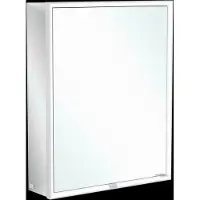 Villeroy & Boch My View Now armoire de toilette apparente, 1 porte, charnières à gauche, avec éclairage, avec interrupteur marche/arrêt, compatible Smart Home, 600x750x168mm, A4576L00, A4576L00