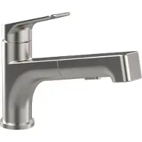 Villeroy & Boch Robinetterie de cuisine Junis Shower, pivotement de 120°, douchette à main extractible, saillie 213mm, 928100LC, 928100LC