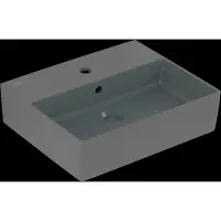 Villeroy & Boch Memento 2.0 lavabo mural, 1 trou pour robinet, avec trop-plein, poli, 500x420mm, 4A225GI4, 4A225GI4