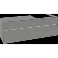 Villeroy & Boch Collaro Meuble sous-lavabo, montage mural, 4 tiroirs SoftClose, lavabo à droite, 1600x548x500mm, C02300AF, C02300AF