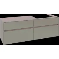 Villeroy & Boch Collaro Meuble sous-lavabo, montage mural, 4 tiroirs SoftClose, lavabo à droite, 1600x548x500mm, C02300VM, C02300VM