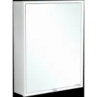 Villeroy & Boch My View Now armoire de toilette encastrée, 1 porte, charnières à gauche, avec éclairage, avec interrupteur marche/arrêt, compatible Smart Home, 600x750x167,5mm, A4586L00, A4586L00