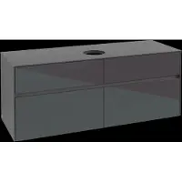 Villeroy & Boch Collaro Meuble sous-lavabo, 4 tiroirs, lavabo au centre, 1400x548x500mm, C04500FP, C04500FP