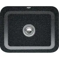 Villeroy & Boch Cisterna 60C - Lavello in Vetroceramica 55x44 cm, CeramicPlus, cromo 670601J0