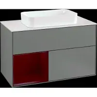 Villeroy & Boch V&B Mobile da toilette con ripiano di copertura wh. m Finion 100x60,3cm, Reg li Peo, Oli. m Laccato