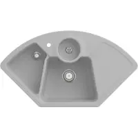 Villeroy & Boch Lavello angolare V&B Solo angolare con scarico, manuale, a vapore CeramicPlus