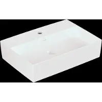 Villeroy & Boch Memento 2.0 lavabo à poser, 1 trou pour robinet, sans trop-plein, non rectifié, 600x420mm, 4A0761RW, 4A0761RW
