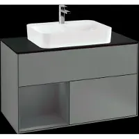 Villeroy & Boch Mobiletto V&B Finion 100, Pl b m, Rg l Anthrac. m, Oli. m Lac