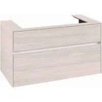 Villeroy & Boch Collaro Meuble sous-lavabo, lavabo au centre, montage mural, 2 tiroirs, 1000x548x500mm, C02000AA, C02000AA