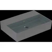 Villeroy & Boch Memento 2.0 lavabo mural, sans trou pour robinet, sans trop-plein, poncé, 600x420mm, 4A226FI4, 4A226FI4