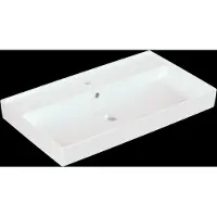 Villeroy & Boch Collaro lavabo pour armoire, 1 trou pour robinet, avec trop-plein, côté inférieur poncé, 800x465mm, 4A338G01, 4A338G01