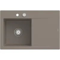 Villeroy & Boch Lavello V&B Subway Style 45 a sinistra, con scarico, eccentrico, legno C-plus
