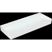 Villeroy & Boch Memento 2.0 lavabo mural, sans trou pour robinet, sans trop-plein, non rectifié, 1200x470mm, 4A22C3R1, 4A22C3R1