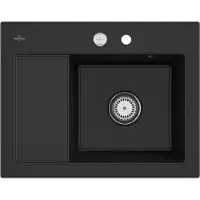 Villeroy & Boch Subway 45 - Lavello in Vetroceramica 65x51 cm, comando eccentrico, CeramicPlus, cromo 331302J0