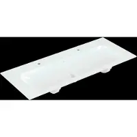 Villeroy & Boch Finion lavabo armoire, sans trop-plein, 2 trous pour robinet, 1200x500mm, 4164C1R1, 4164C1R1