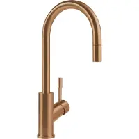 Villeroy & Boch Robinetterie de cuisine Umbrella Flex, pivotement 360°, saillie 180mm, douchette à main extractible, 92540004, 92540004