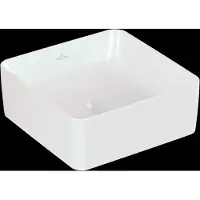 Villeroy & Boch Collaro lavabo à poser, carré, sans trou pour robinetterie, sans trop-plein, 380x380mm, 4A2138R1, 4A2138R1