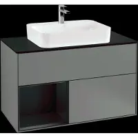 Villeroy & Boch V&B vanity unit Finion 100, Pl b m, Rg li bla m Lac, Oli. m Lac