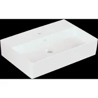 Villeroy & Boch Memento 2.0 lavabo mural, 1 trou pour robinet, sans trop-plein, non poncé, 600x420mm, 4A2261R1, 4A2261R1