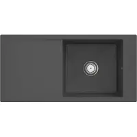 Villeroy & Boch V&B lavello a filo Timeline 60 Flat con scarico, funzionamento manuale, grafite