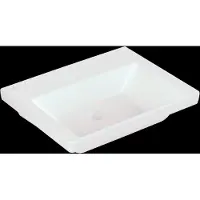 Villeroy & Boch Vasque Subway 3.0, rectangulaire, sans percement pour la robinetterie, sans trop-plein, 600x470mm, 4A7063RW, 4A7063RW